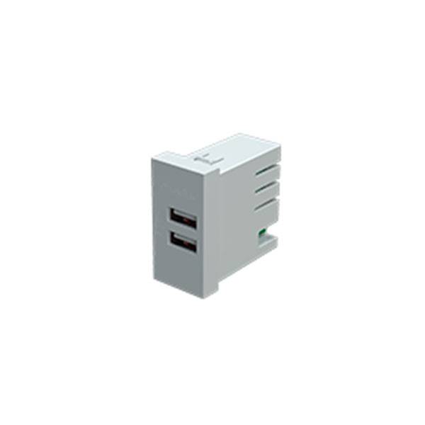 USB адаптер для зарядки, 2-порта, вход 100-240В переменного тока